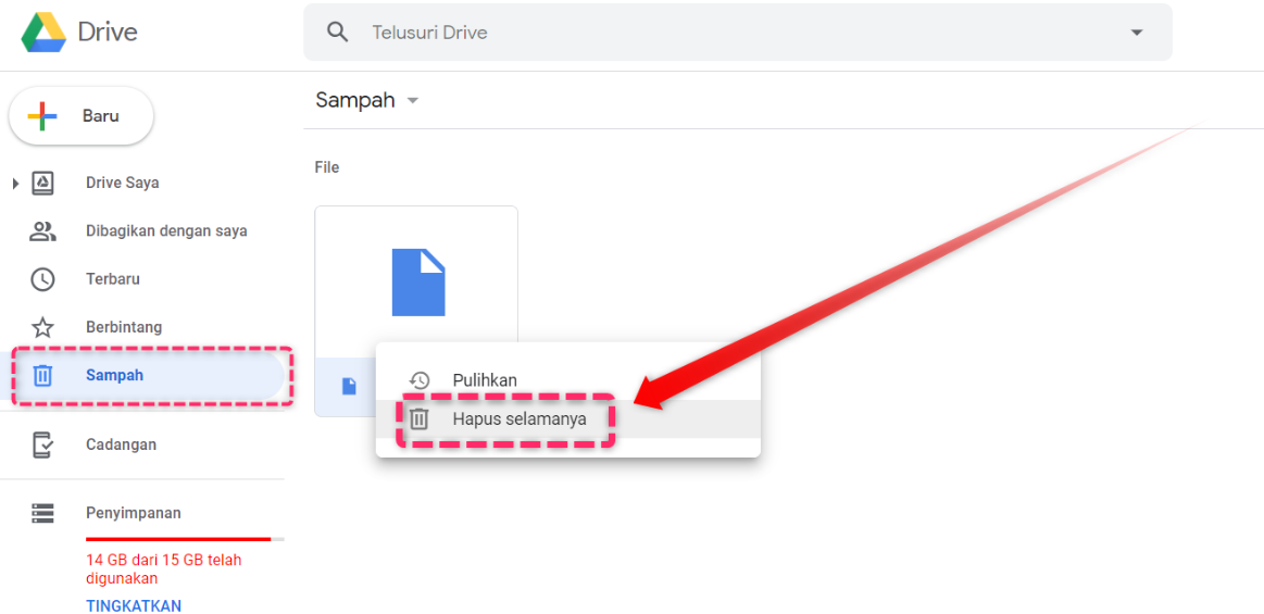 Cara Menghapus Limit Google Drive